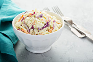 4th coleslaw Traditional,Cole,Slaw,Salad,In,A,White,Bowl